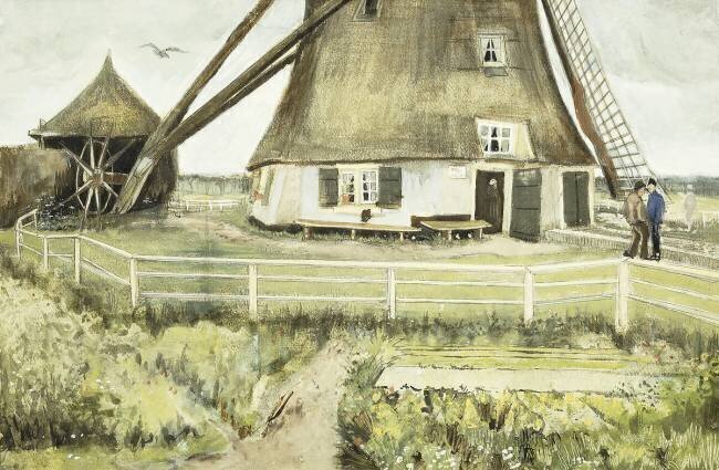 Le moulin Vincent van Gogh