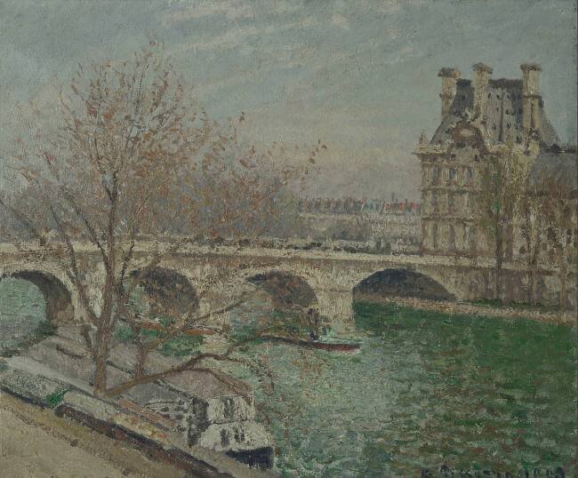 Le Pont Royal et le pavillon de Flore Camille Pissarro