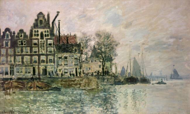 Le port d'Amsterdam Claude Monet