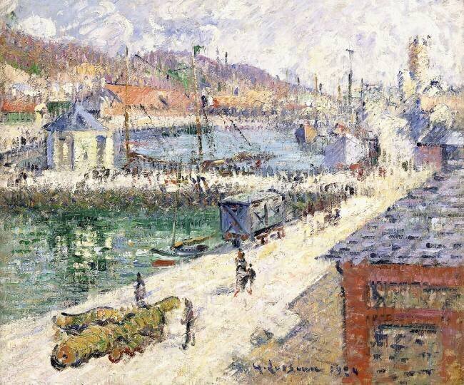Le port de Fécamp Gustave Loiseau