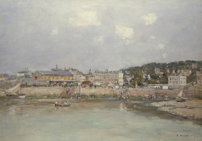 Le port de Trouville Eugène Boudin
