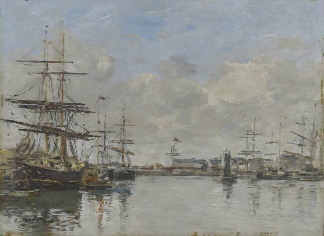 Le port du Havre Eugène Boudin