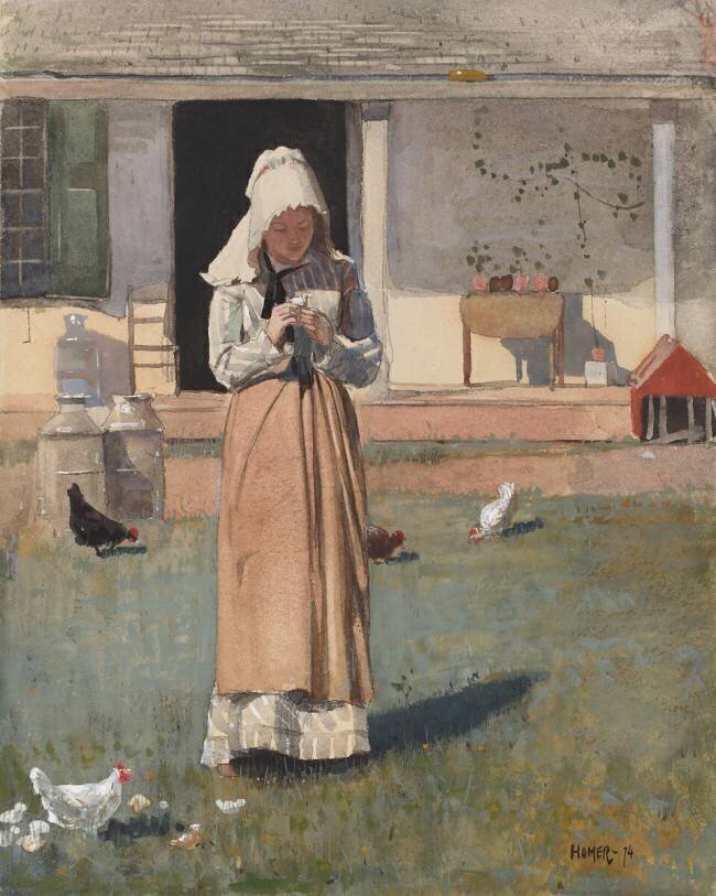 Le poussin malade Winslow Homer