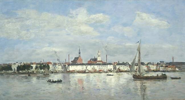 Le quai d'Anvers Eugène Boudin