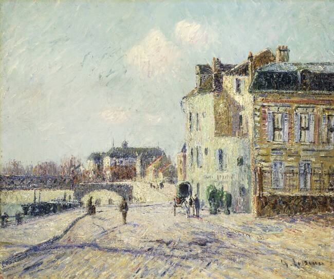 Le Quai de l'Oise a Pointoise Gustave Loiseau