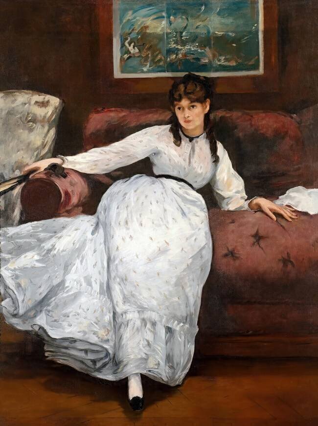 Le Repos, Portrait de Berthe Morisot Edouard Manet