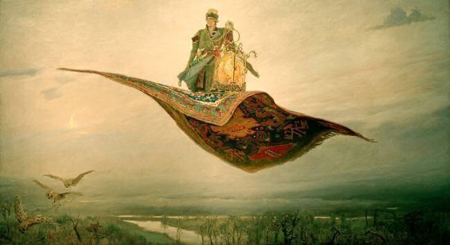 Le tapis volant Victor Mikhailovich Vasnetsov