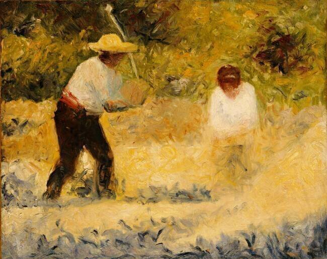 Le tas de pierres Georges Seurat