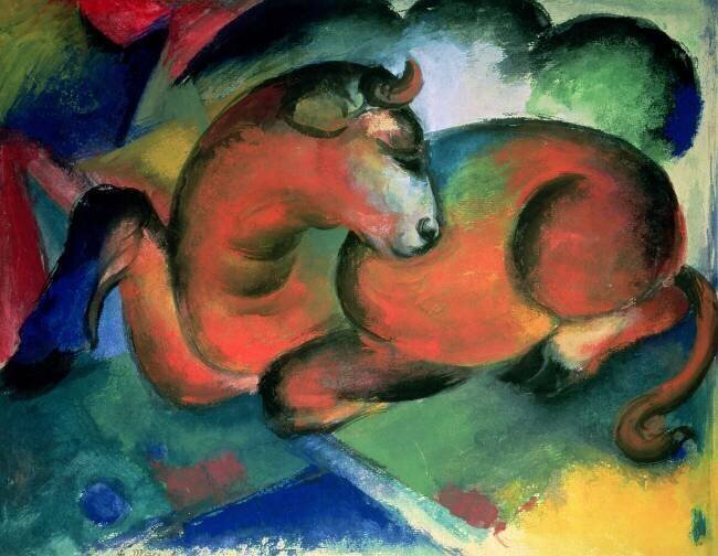 Le taureau rouge Franz Marc