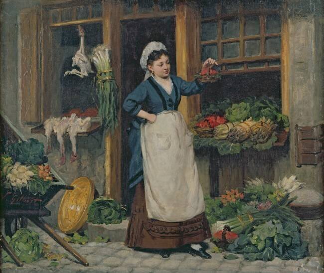 Le vendeur de fruits Victor Gabriel Gilbert