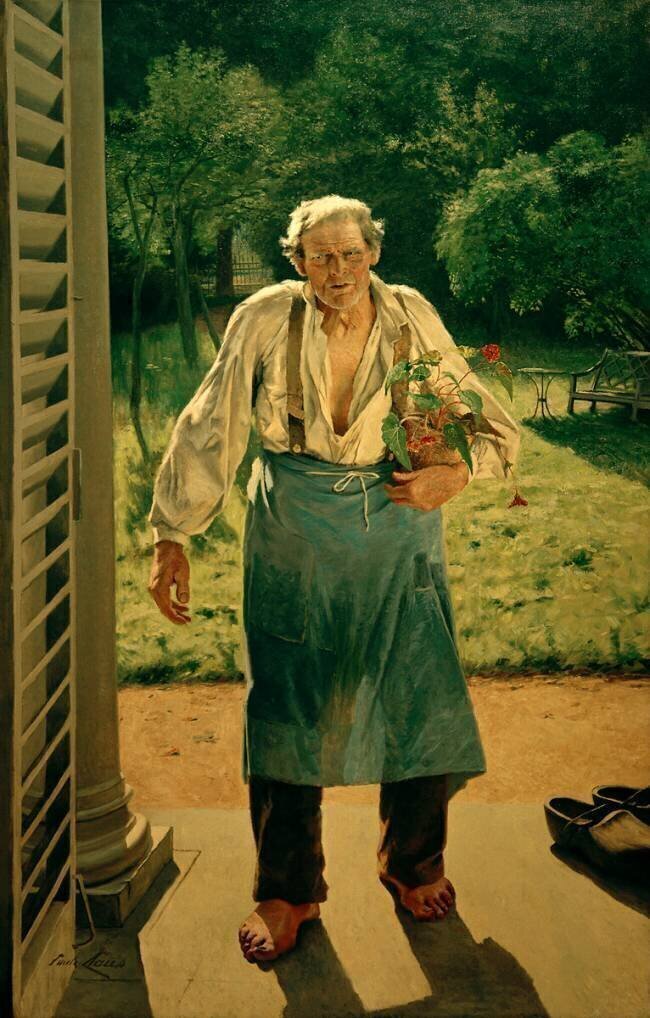 Le vieux jardinier Emile Claus