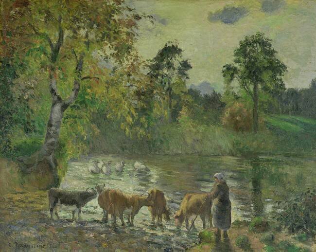 L'étang de Montfoucault Camille Pissarro