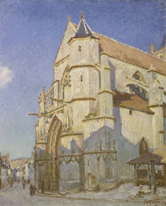 L'Eglise de Moret (Le soir) Alfred Sisley