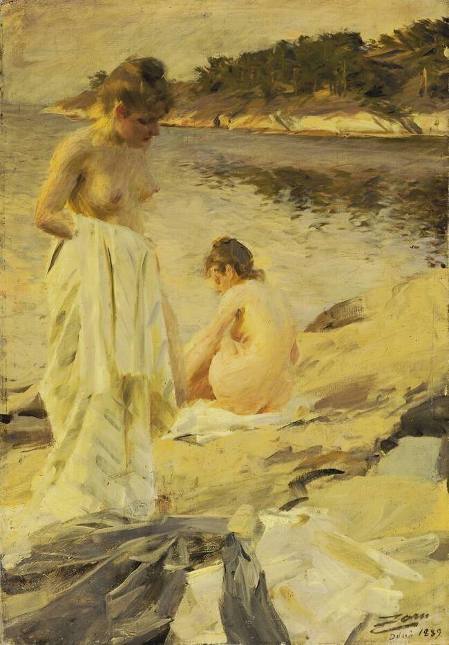 Les baigneuses Anders Zorn