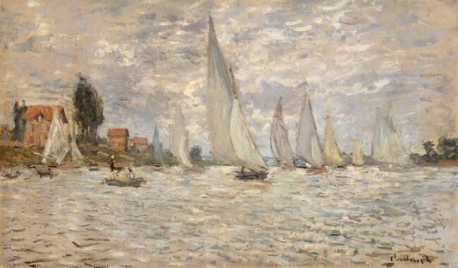 Les Barques. Régates à Argenteuil Claude Monet