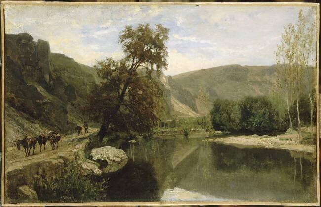 Les Bords du Cousin, près d'Avallon (Yonne) Charles-François Daubigny