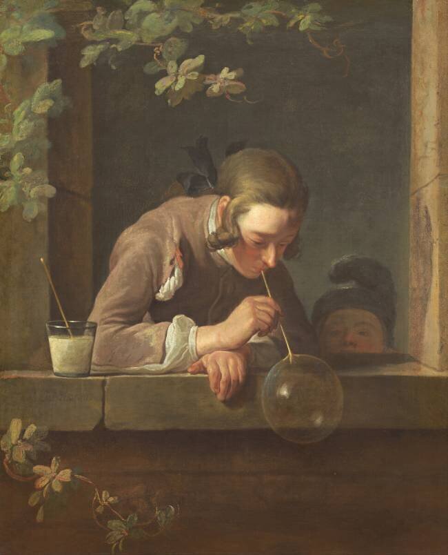 Les Bulles de Savon  Jean Siméon Chardin