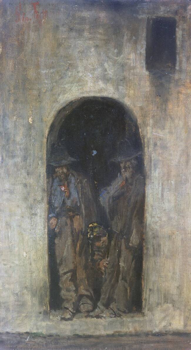 Les Charbonniers Giovanni Fattori