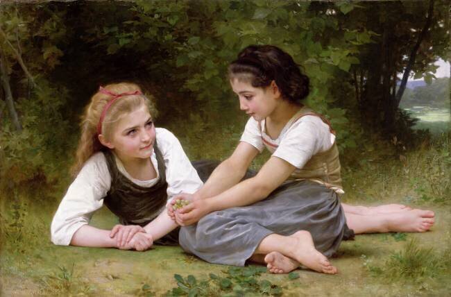 Les cueilleurs de noix William Bouguereau