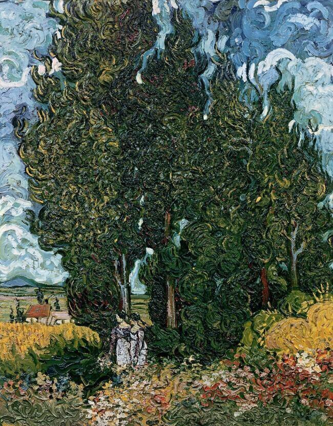 Les cyprès Vincent van Gogh