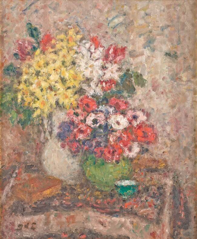 Les deux bouquets de fleurs Georges D'Espagnat
