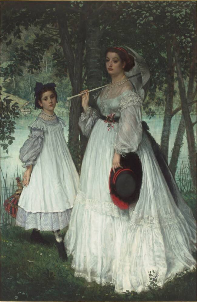 Les deux soeurs ; dit aussi Portraits dans un parc James Tissot