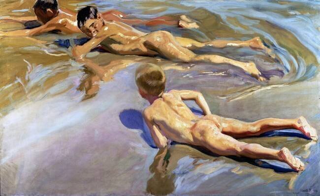 Les enfants sur la plage Joaquin Sorolla y Bastida