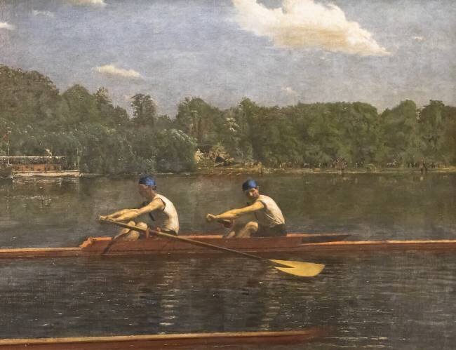 Les frères Biglin en course Thomas Eakins
