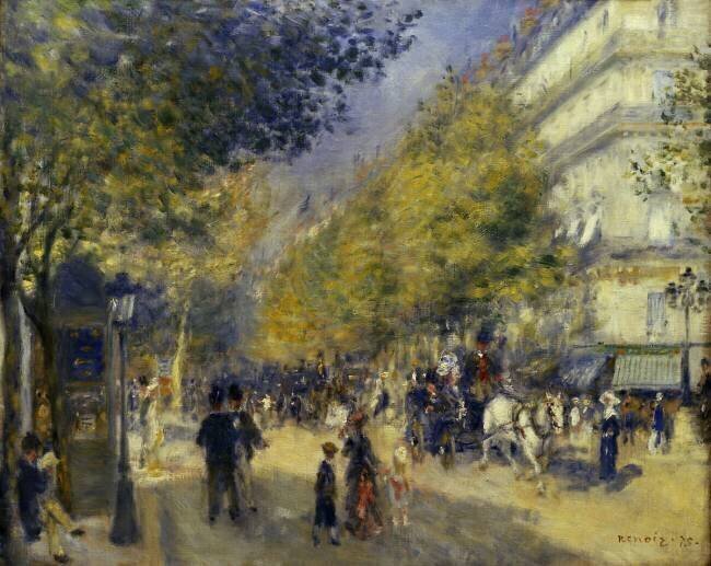 Les grands Boulevards Auguste Renoir