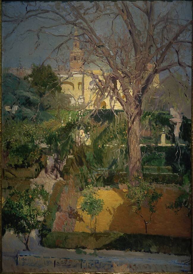 Les jardins de l’Alcazar de Séville en hiver Joaquin Sorolla y Bastida