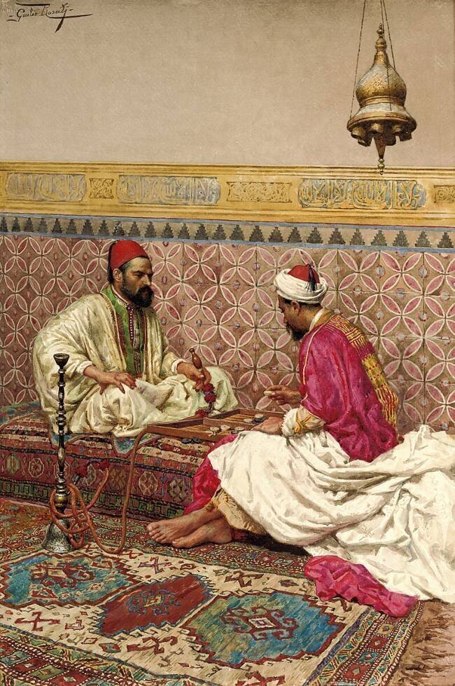 Les joueurs de backgammon Giulio Rosati