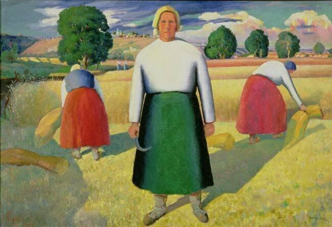 Les moissonneuses Kazimir Malevitch