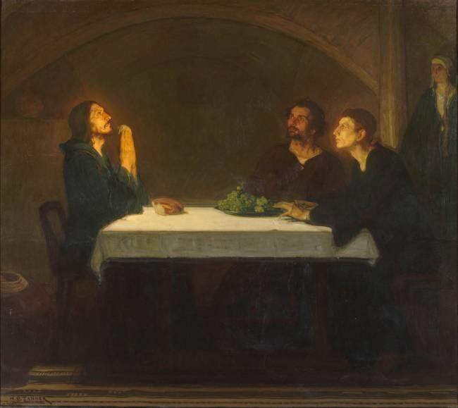Les pèlerins d'Emmaüs Henry Ossawa Tanner