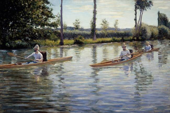 Les périssoires Gustave Caillebotte