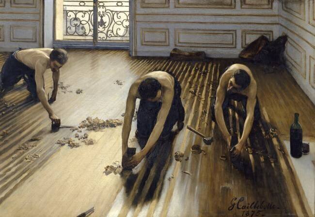 Les raboteurs de parquet Gustave Caillebotte
