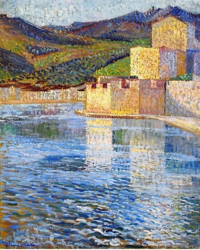 Les remparts de Collioure Henri Martin
