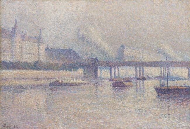 Les rives de la Seine à Paris Maximilien Luce