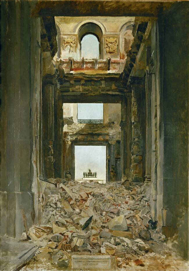 Les Ruines des Tuileries Jean-Louis-Ernest Meissonier