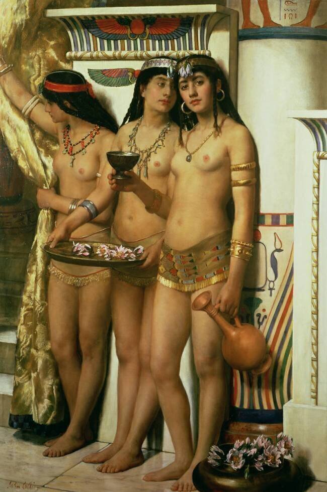 Les servantes du Pharaon John Collier