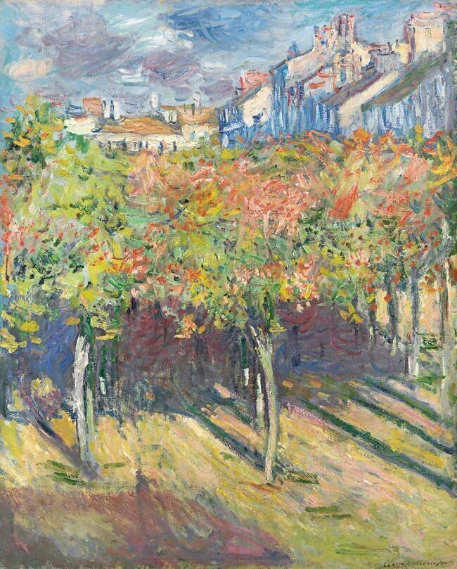 Les tilleuls de Poissy Claude Monet