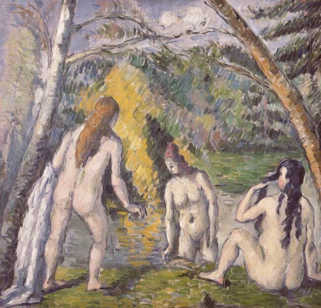 Les trois baigneuses Paul Cézanne