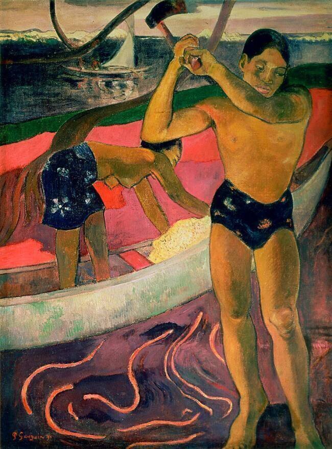 L'homme à la hache Paul Gauguin
