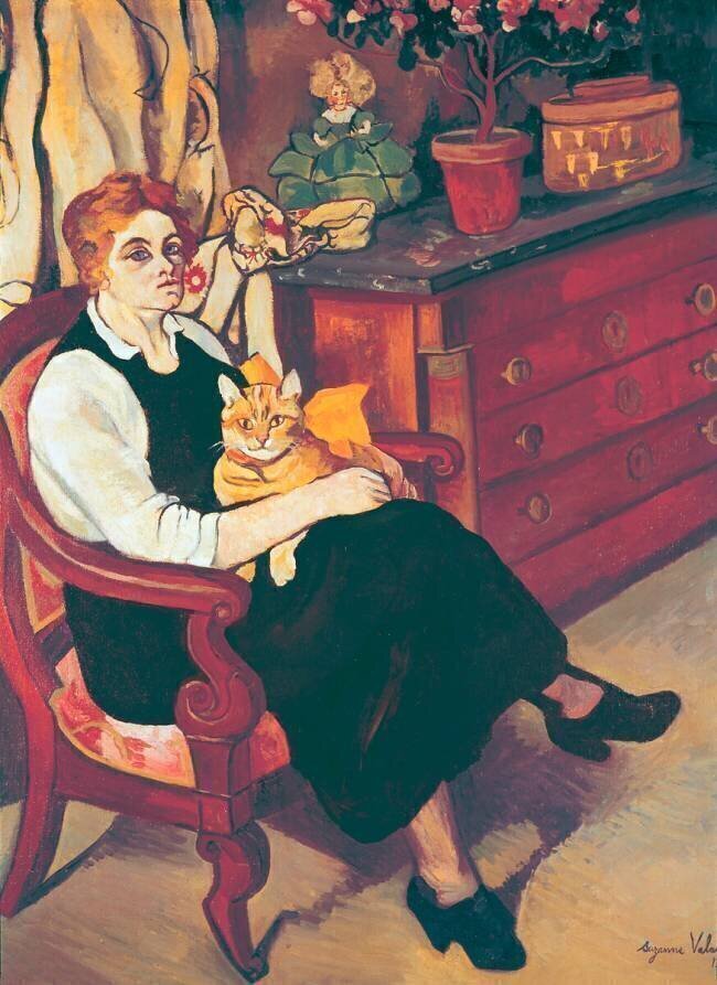 Lily Walton et Raminou le chat Suzanne Valadon