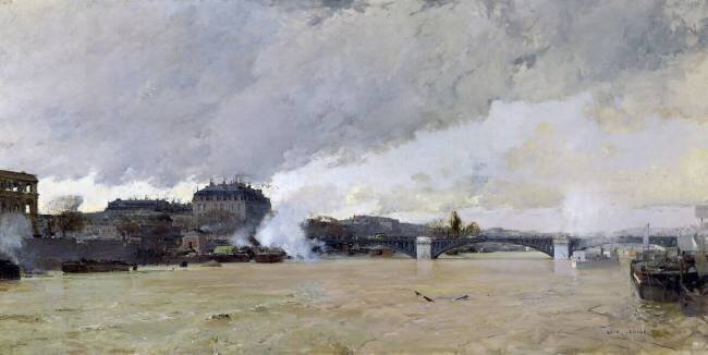 L'inondation de la Seine Luigi Loir