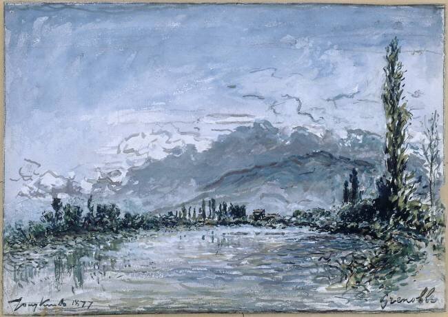 L'Isère à Grenoble Johan Barthold Jongkind