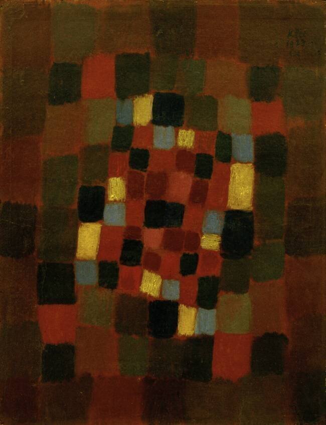 Lit de fleurs coloré Paul Klee