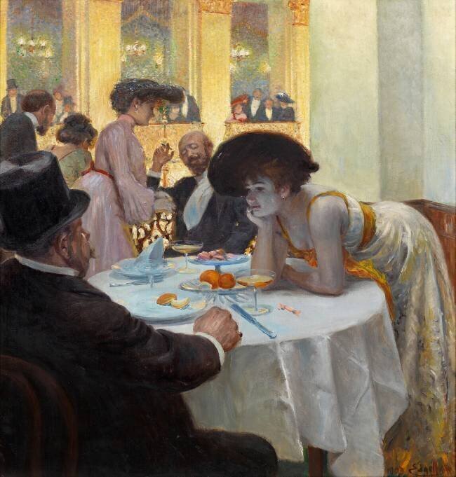 Loge dans le Sophiensaal Josef Engelhart