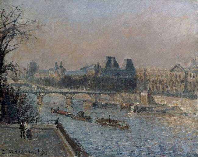 Louvre, après-midi Camille Pissarro