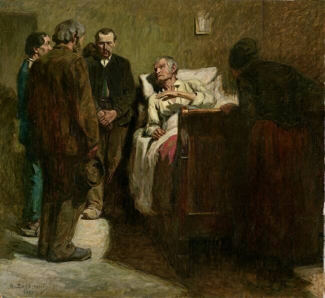 L'ouvrier et ses enfants Germain David-Nillet