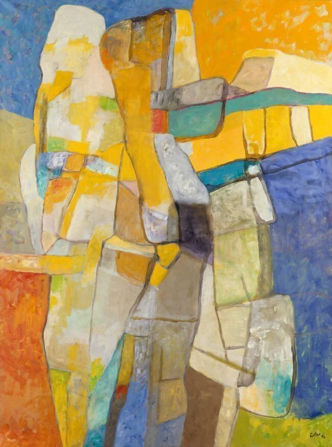 Lumière sur Lespugue, 1990 Maurice Estève